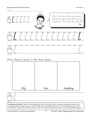 Beginning & Practice Modern Manuscript Big Book Grades Pre K-2