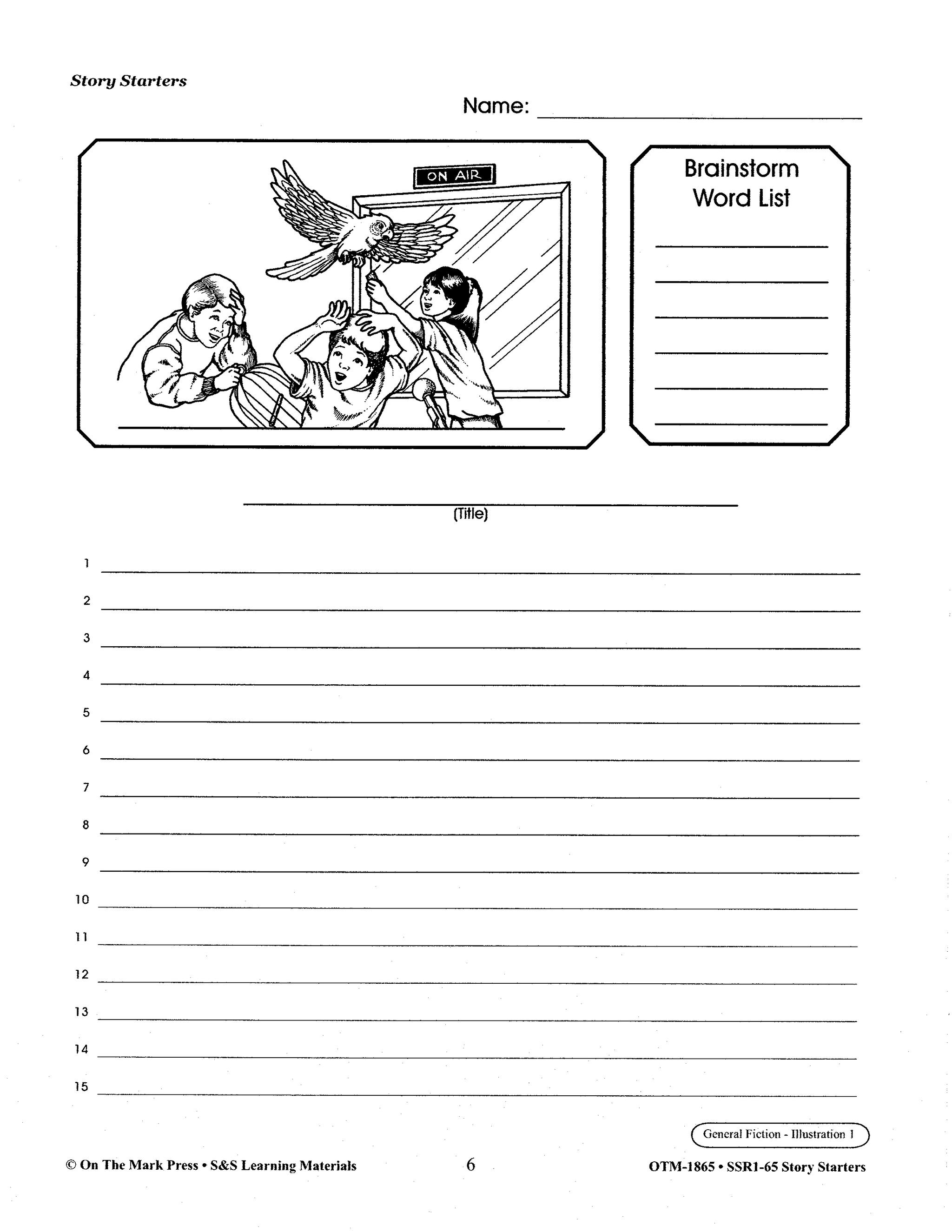 Story Starters Grades 4-6 - All Genres