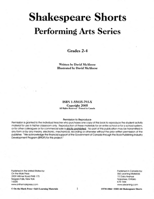 Shakespeare Shorts - Performing Arts Grades 2-4
