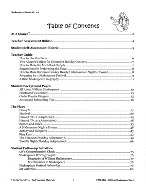 Shakespeare Shorts - Performing Arts Grades 2-4