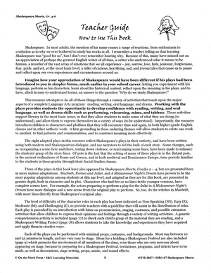 Shakespeare Shorts - Performing Arts Grades 4-6