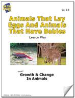 Animals that Lay Eggs and Animals that Have Babies Classification Activity Grades 2-3
