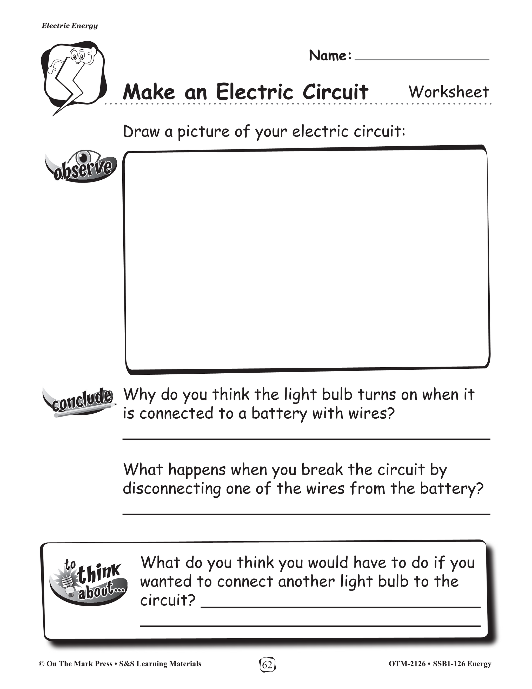 Electric Energy Gr. 1-3 (eLesson Plan)