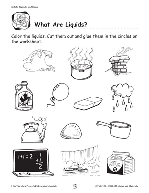 Solids, Liquids, and Gases Gr. 1-3 Lesson and Experiments