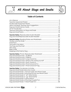 Slugs & Snails Grades 1-3