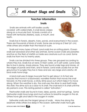 Slugs & Snails Grades 1-3