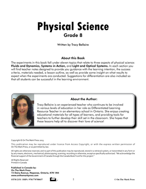 Physical Science Grade 8