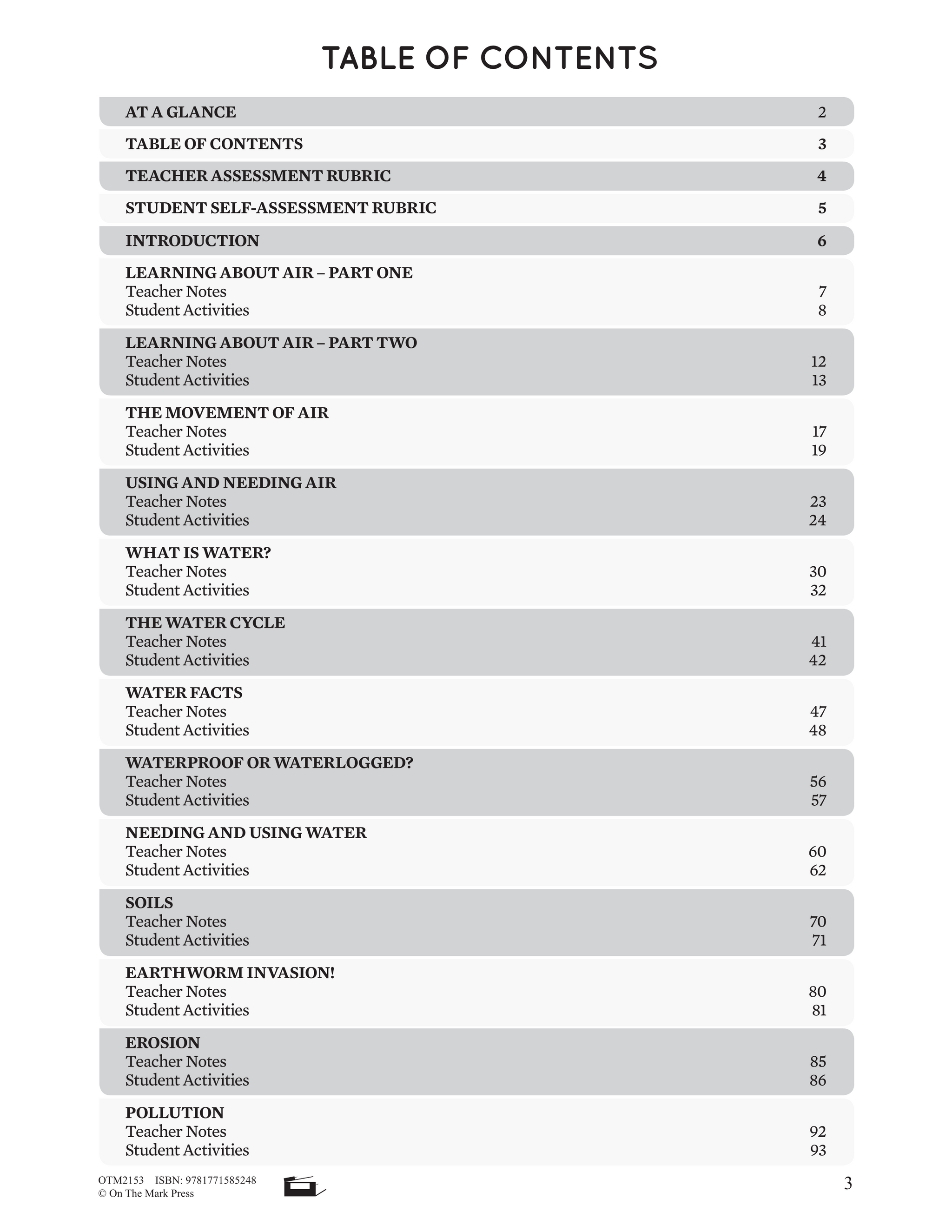Air, Water & Soil in the Environment - Earth Science Grade 2