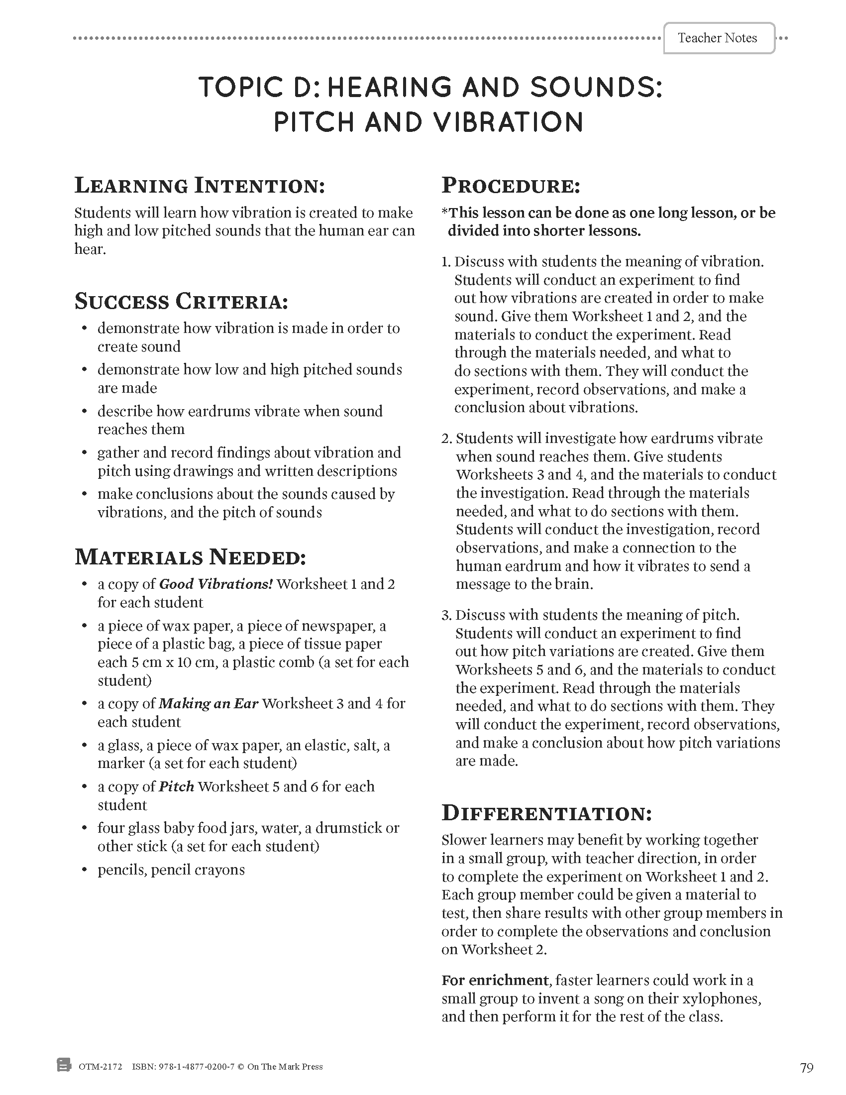 Alberta Grade 3 Science Curriculum - An Entire Year of Lessons!