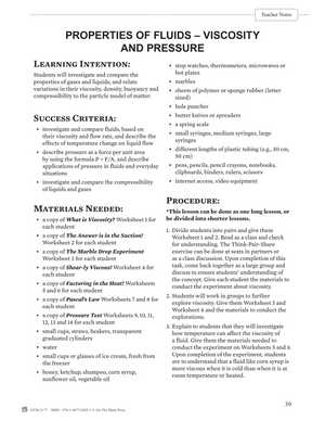 Alberta Grade 8 Science Curriculum - An Entire Year of Lessons!