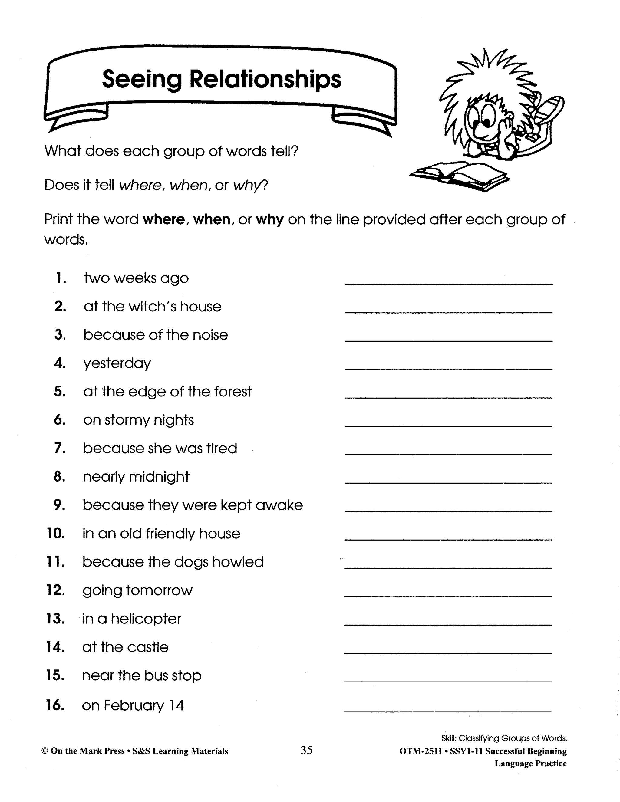 Beginning Language Practice Big Book Grades 1-3 Build Their Skills Bundle!