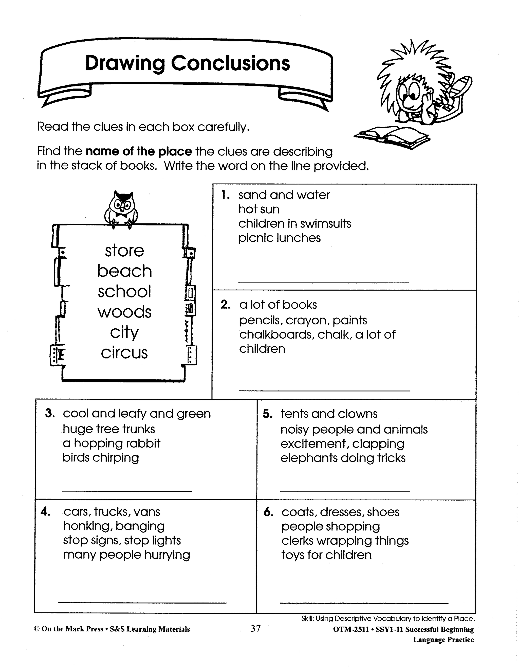 Beginning Language Practice Big Book Grades 1-3 Build Their Skills Bundle!
