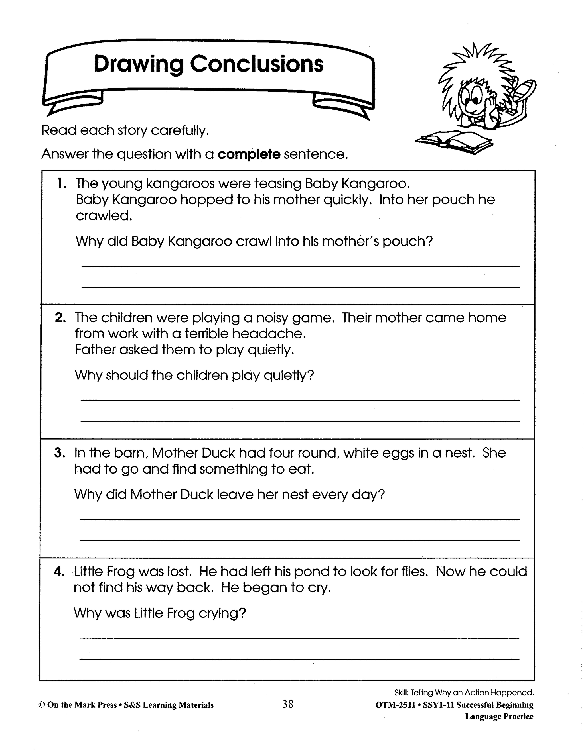 Beginning Language Practice Big Book Grades 1-3 Build Their Skills Bundle!