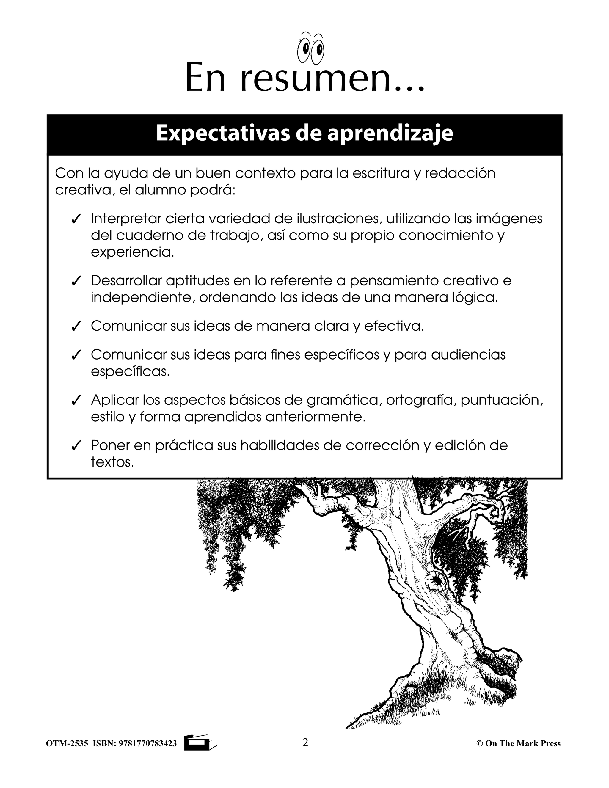 Empezando A Escribir Seire de Redaccion Creativa Spanish Story Starters Grades 4-6