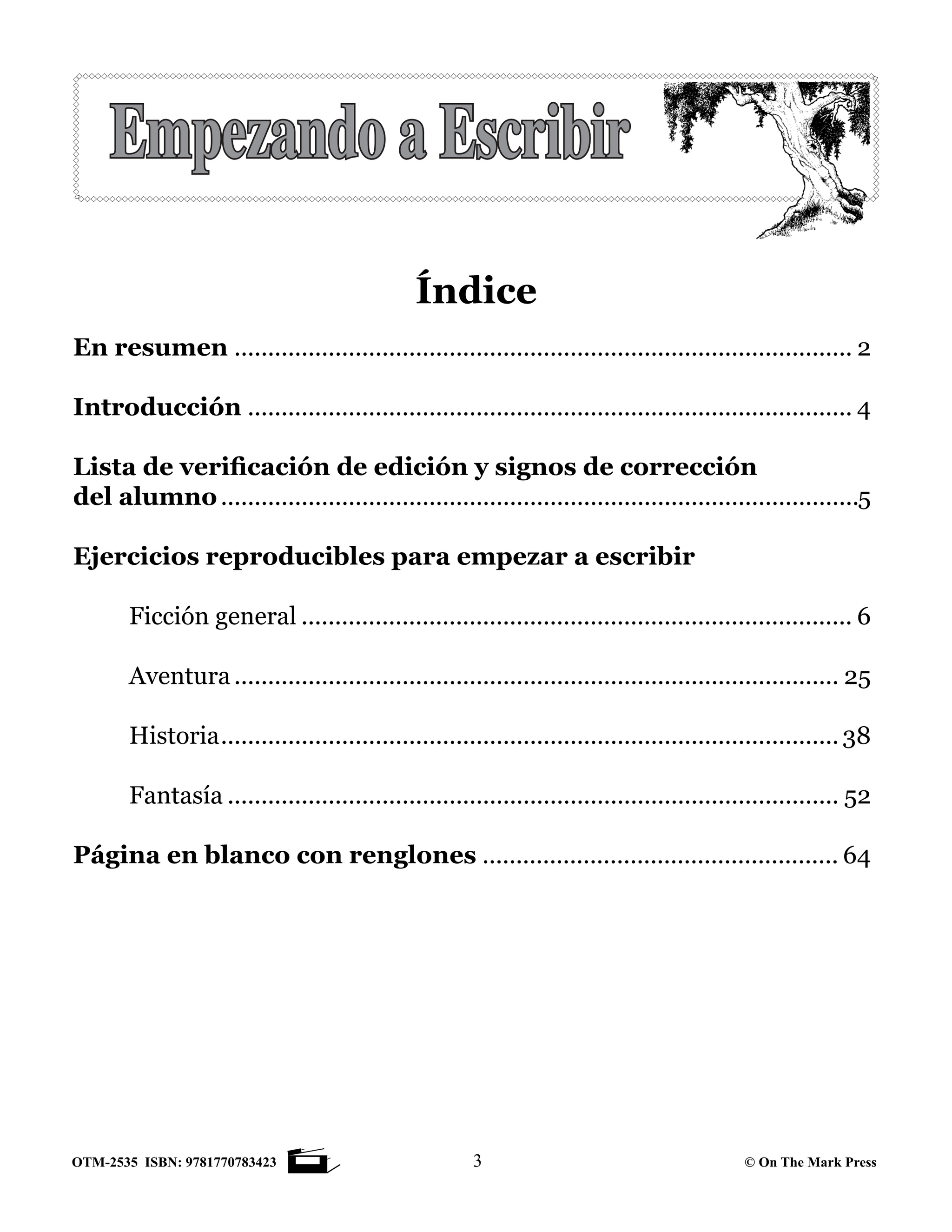 Empezando A Escribir Seire de Redaccion Creativa Spanish Story Starters Grades 4-6