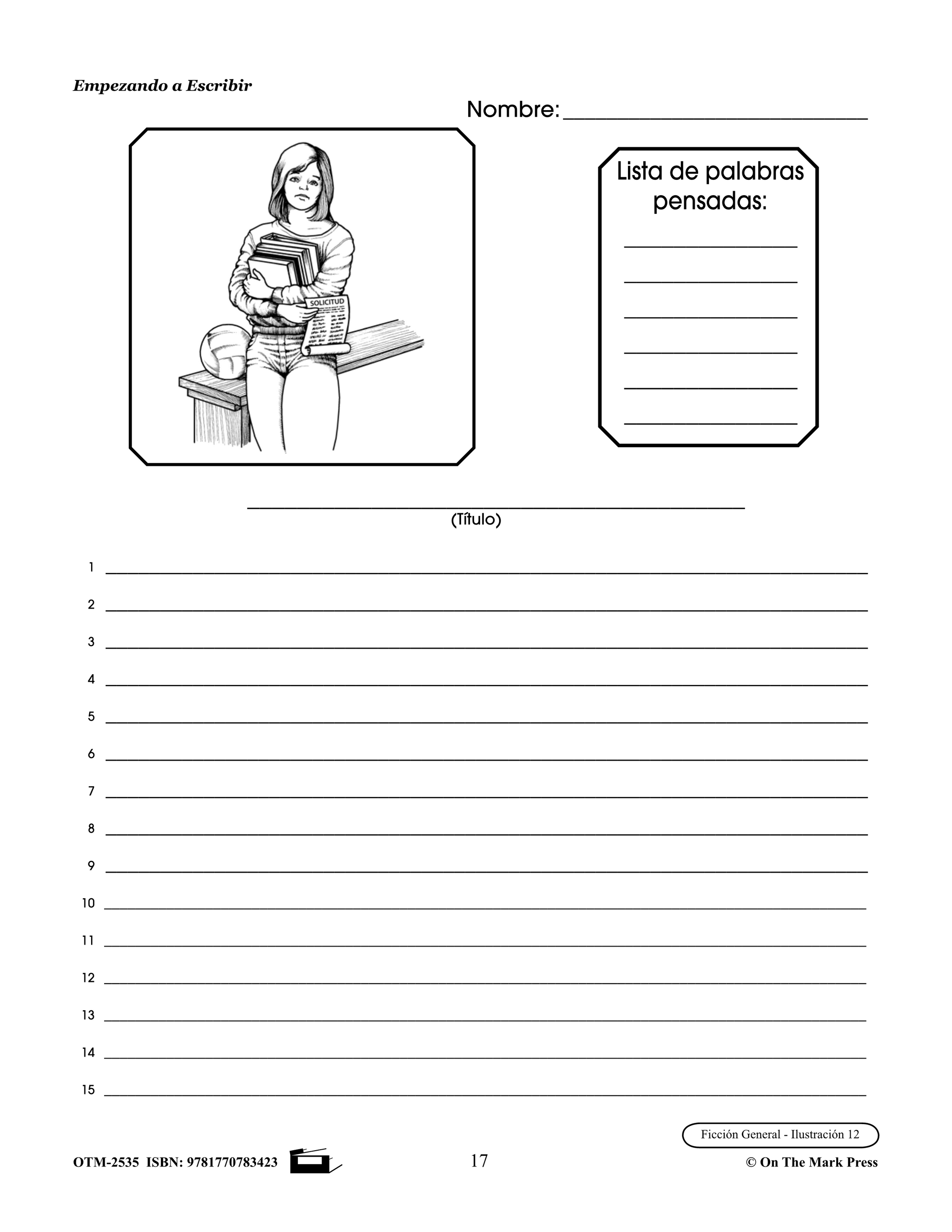 Empezando A Escribir Seire de Redaccion Creativa Spanish Story Starters Grades 4-6