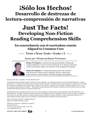 Solo Los Hechos! Just the Facts! Grades 1-3 Non Fiction Reading Comprehension in Spanish and English