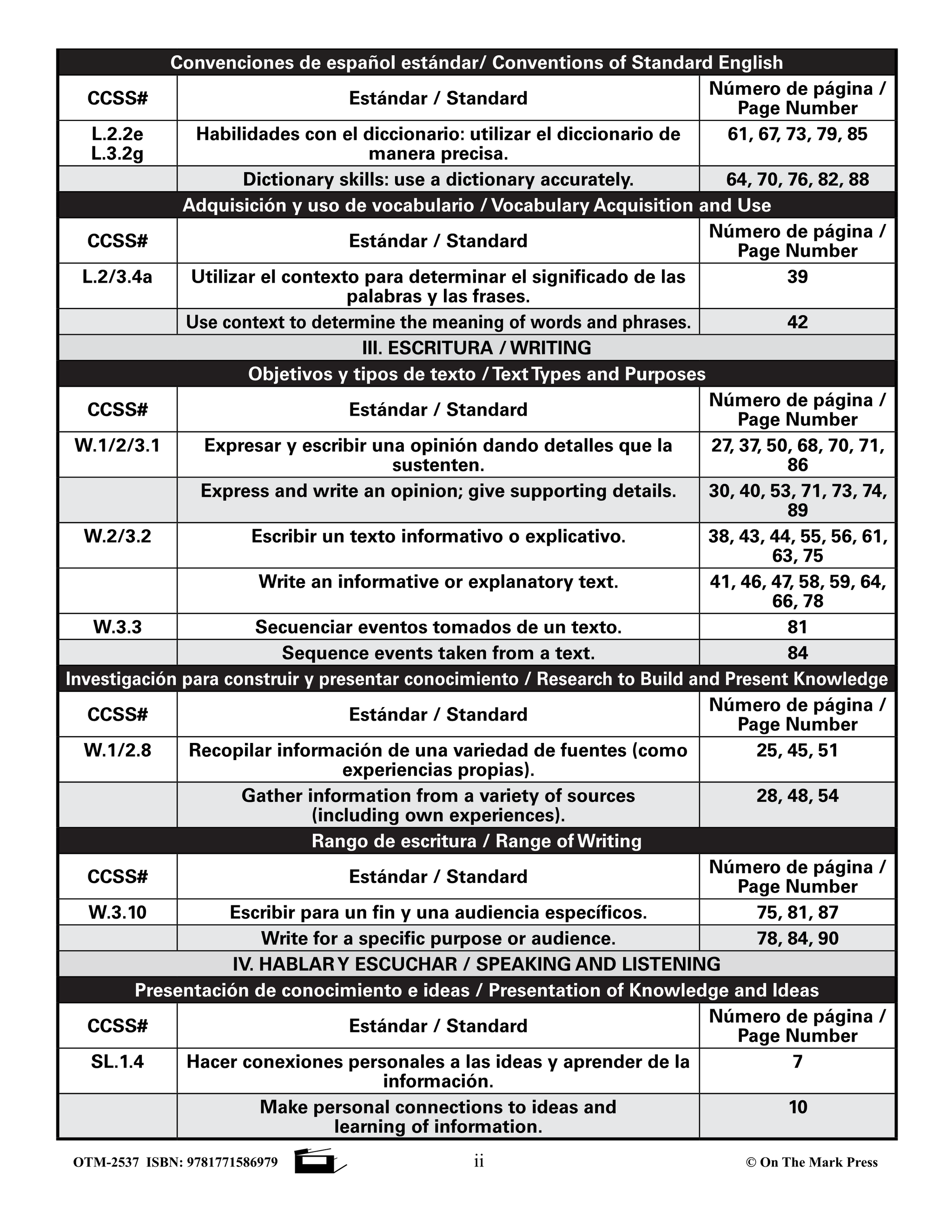 Solo Los Hechos! Just the Facts! Grades 1-3 Non Fiction Reading Comprehension in Spanish and English