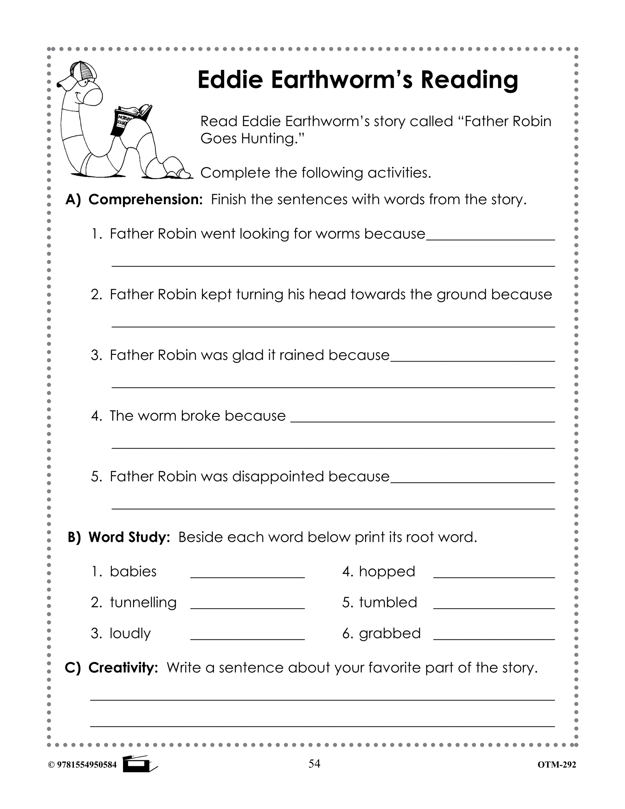 Amazing Earthworms Grades 2-3 - Science Experiments and Cross Curricular Worksheets