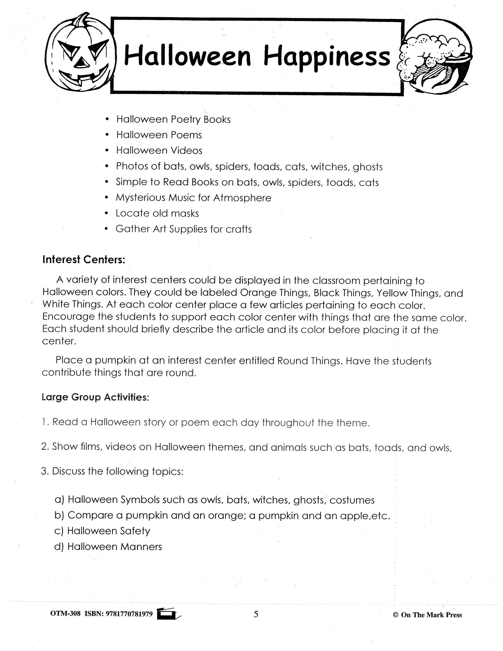 Halloween Happiness Grade 1