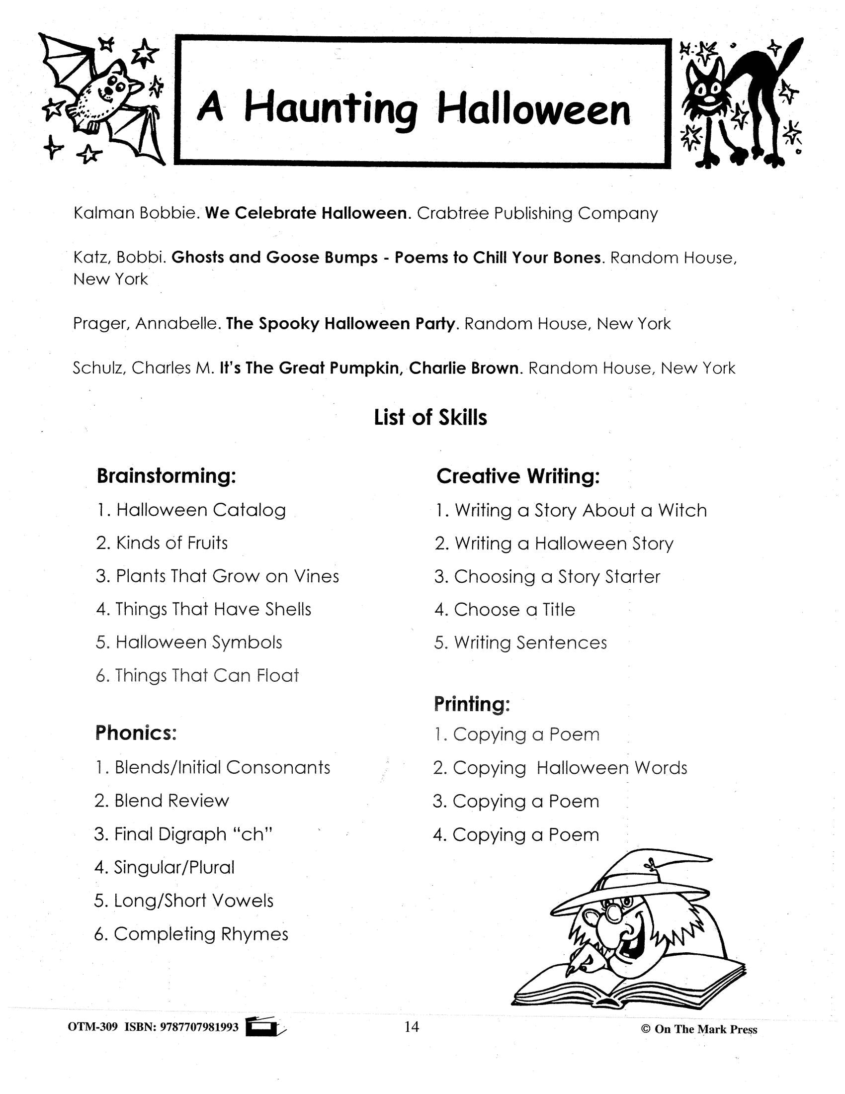 A Haunting Hallowe'en Grades 2-3