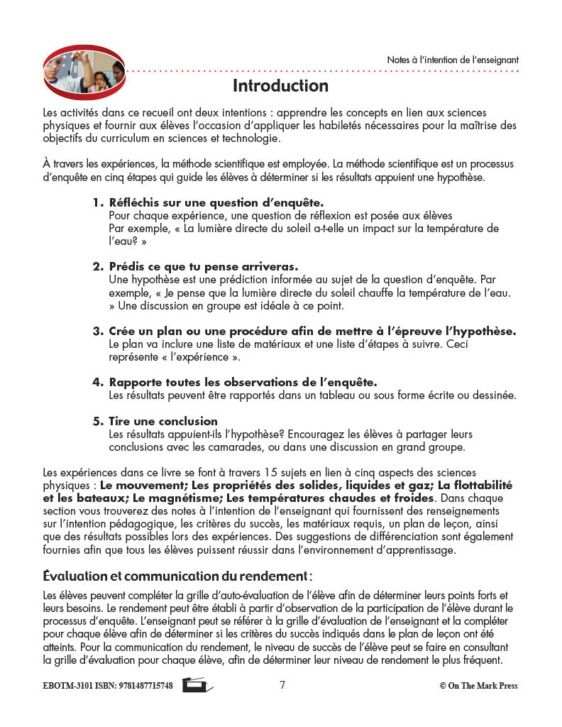 Sciences physiques 2e année