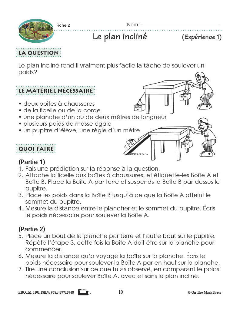 Sciences physiques 2e année
