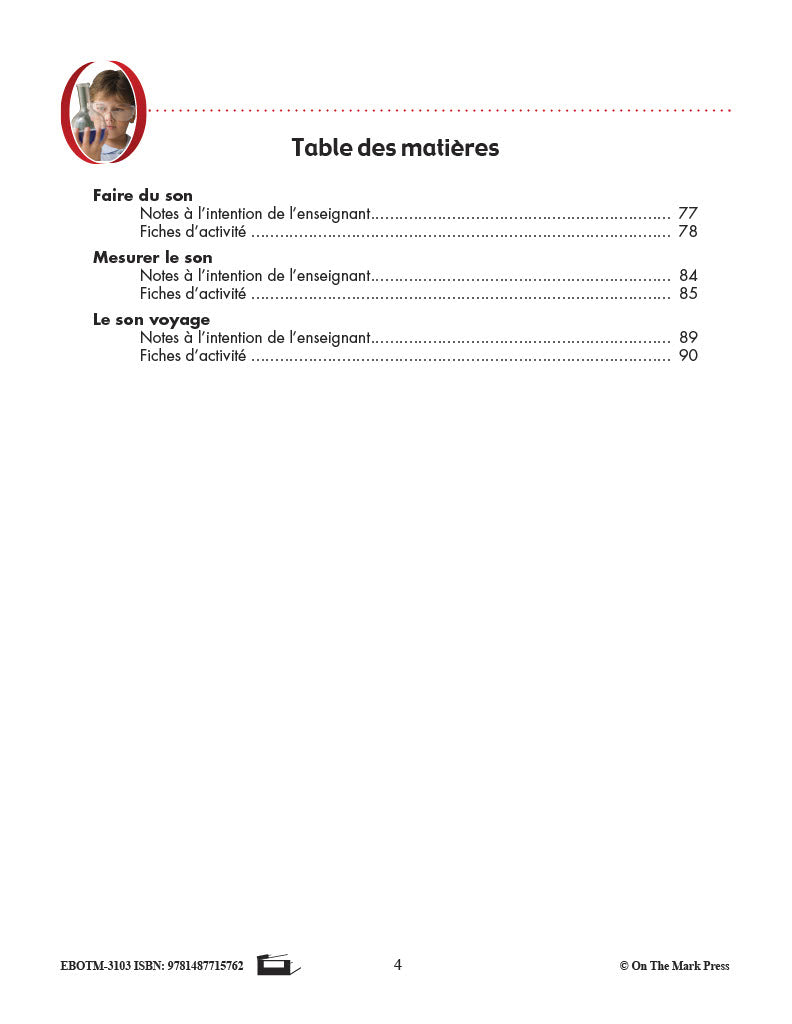 Sciences physiques 4e année