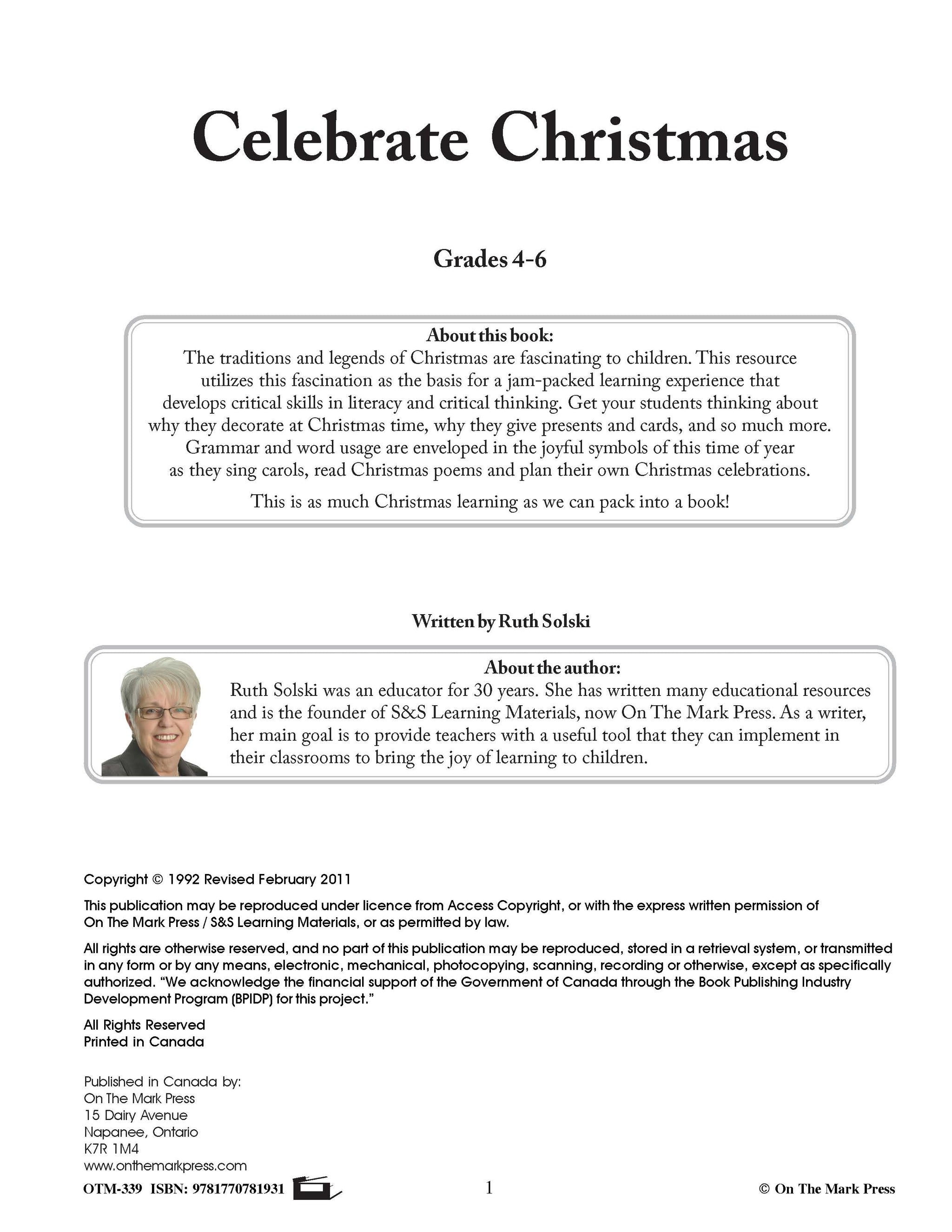 Celebrate Christmas Grades 4-6