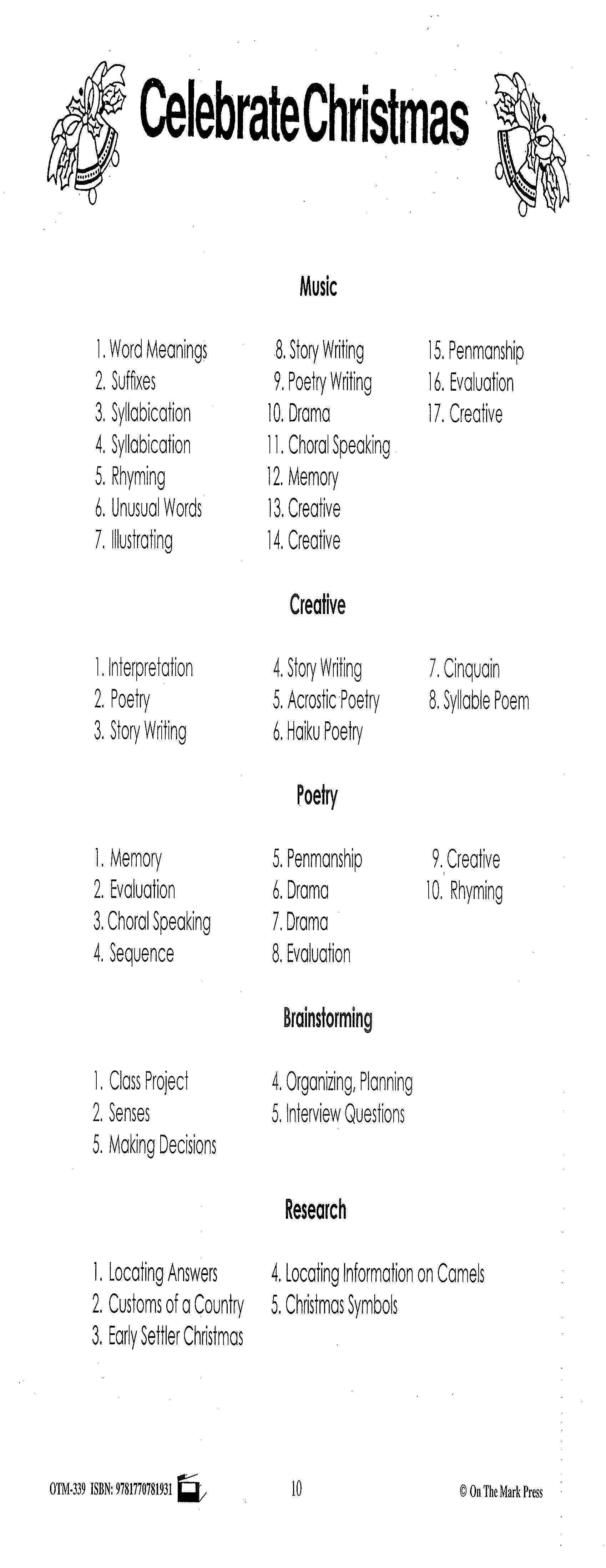 Celebrate Christmas Grades 4-6