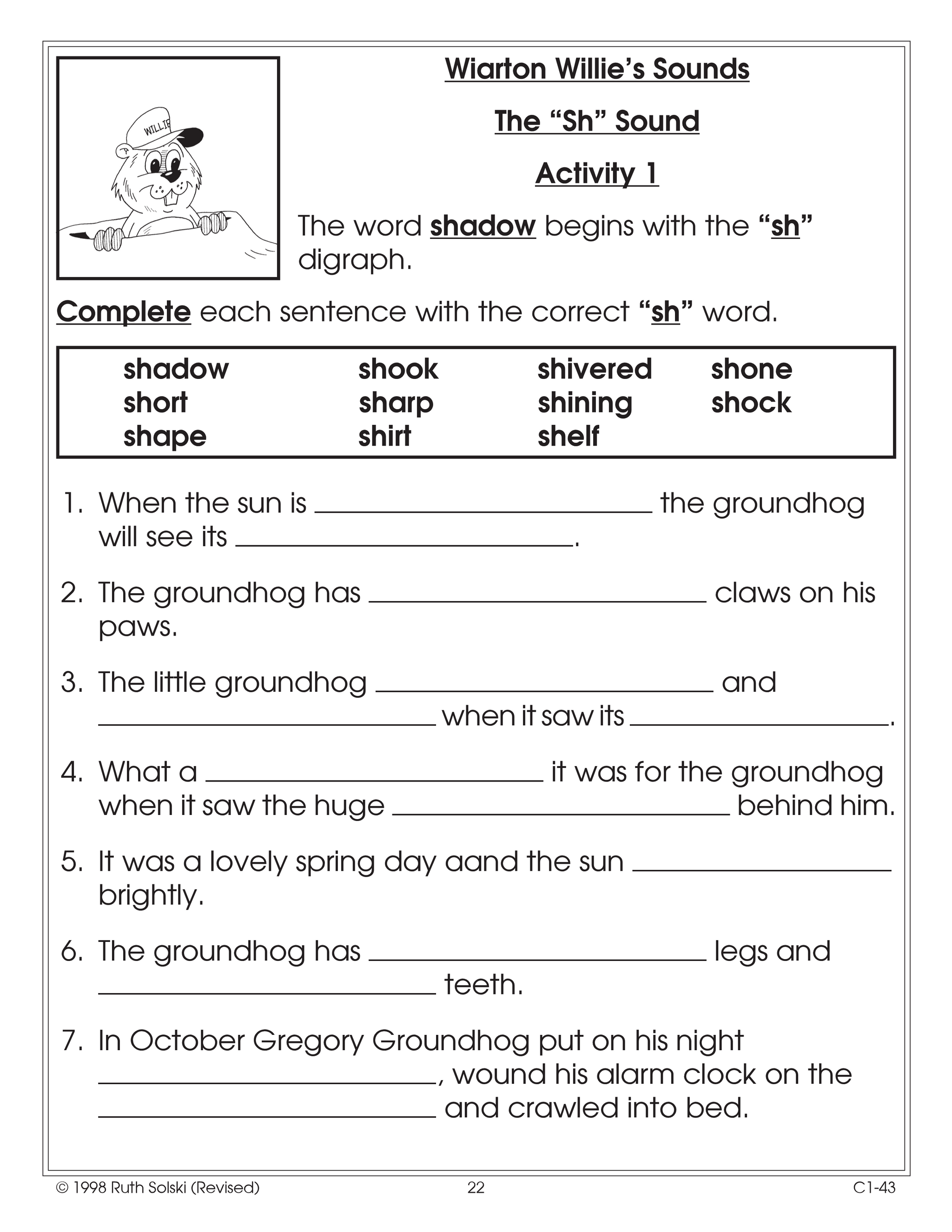 It's Groundhog Day Grade 3