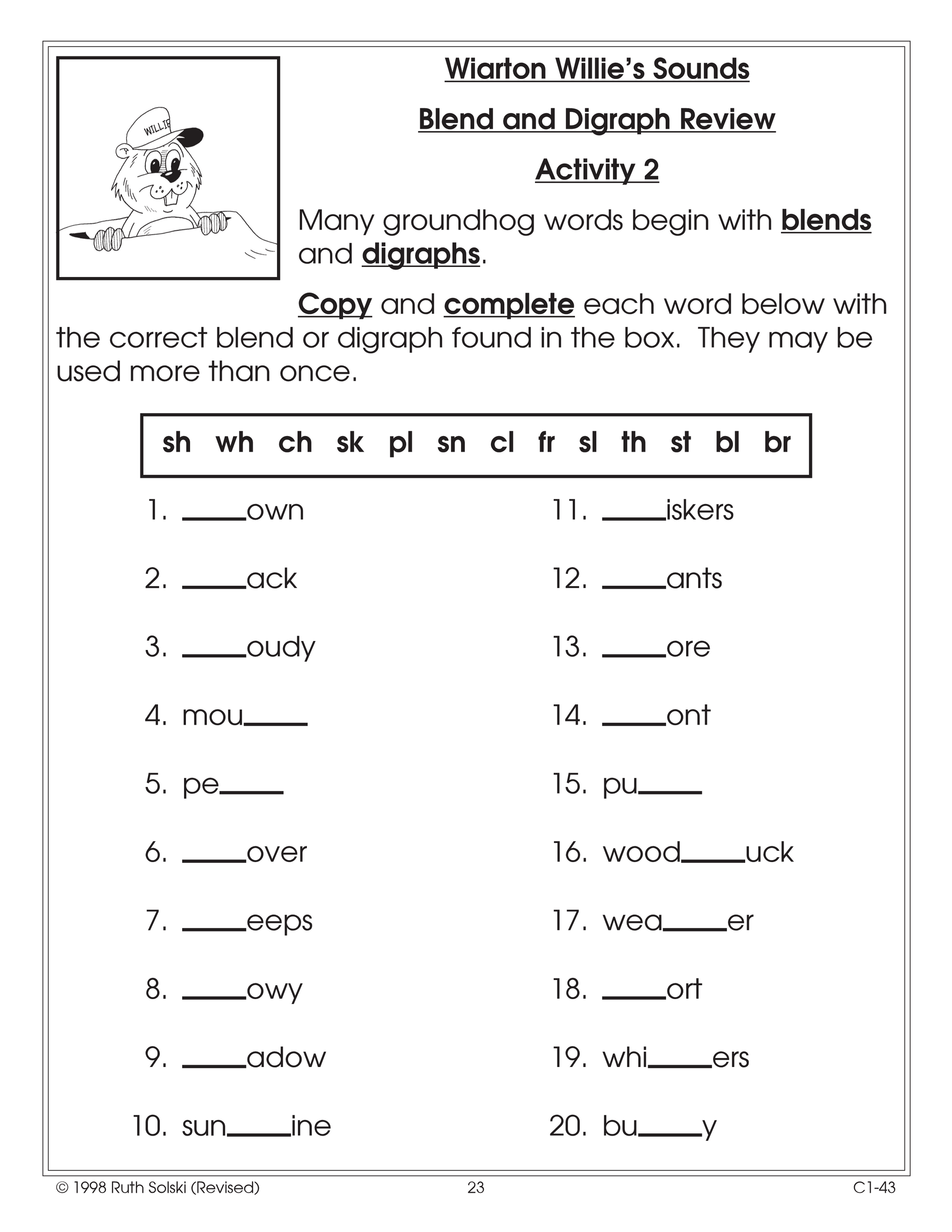 It's Groundhog Day Grade 3