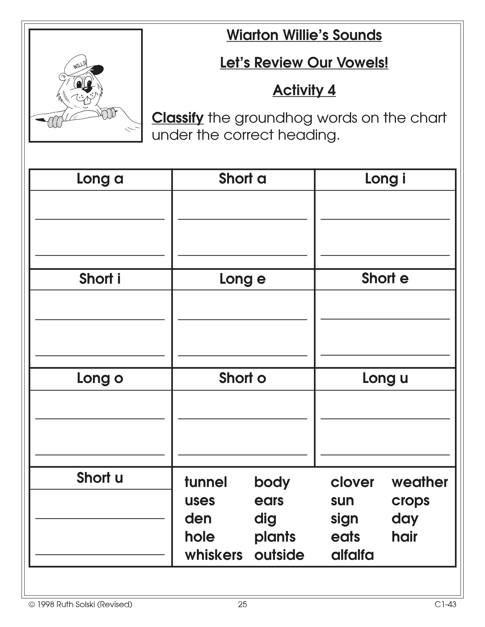It's Groundhog Day Grade 3