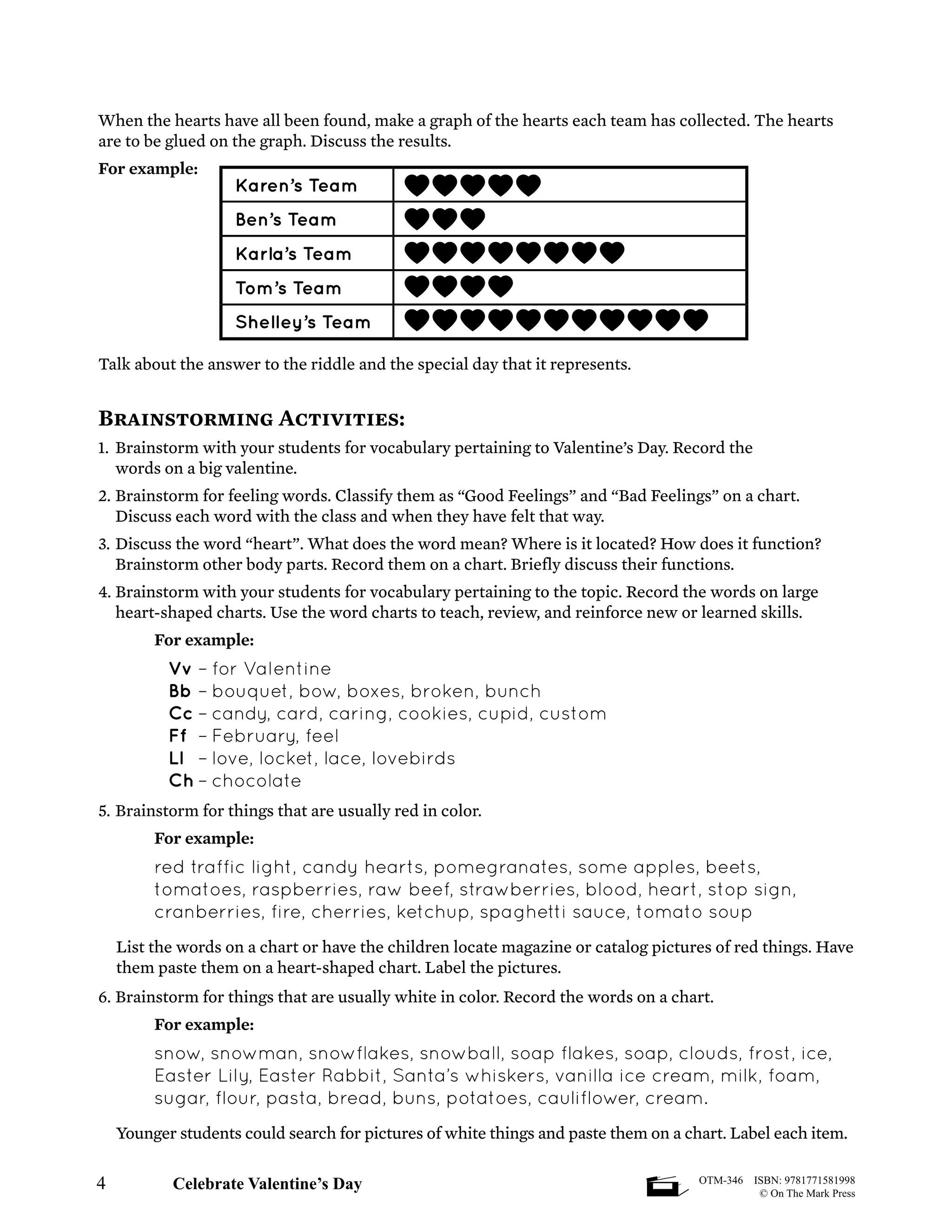 Celebrate Valentine's Day Grades Kindergarten to 3