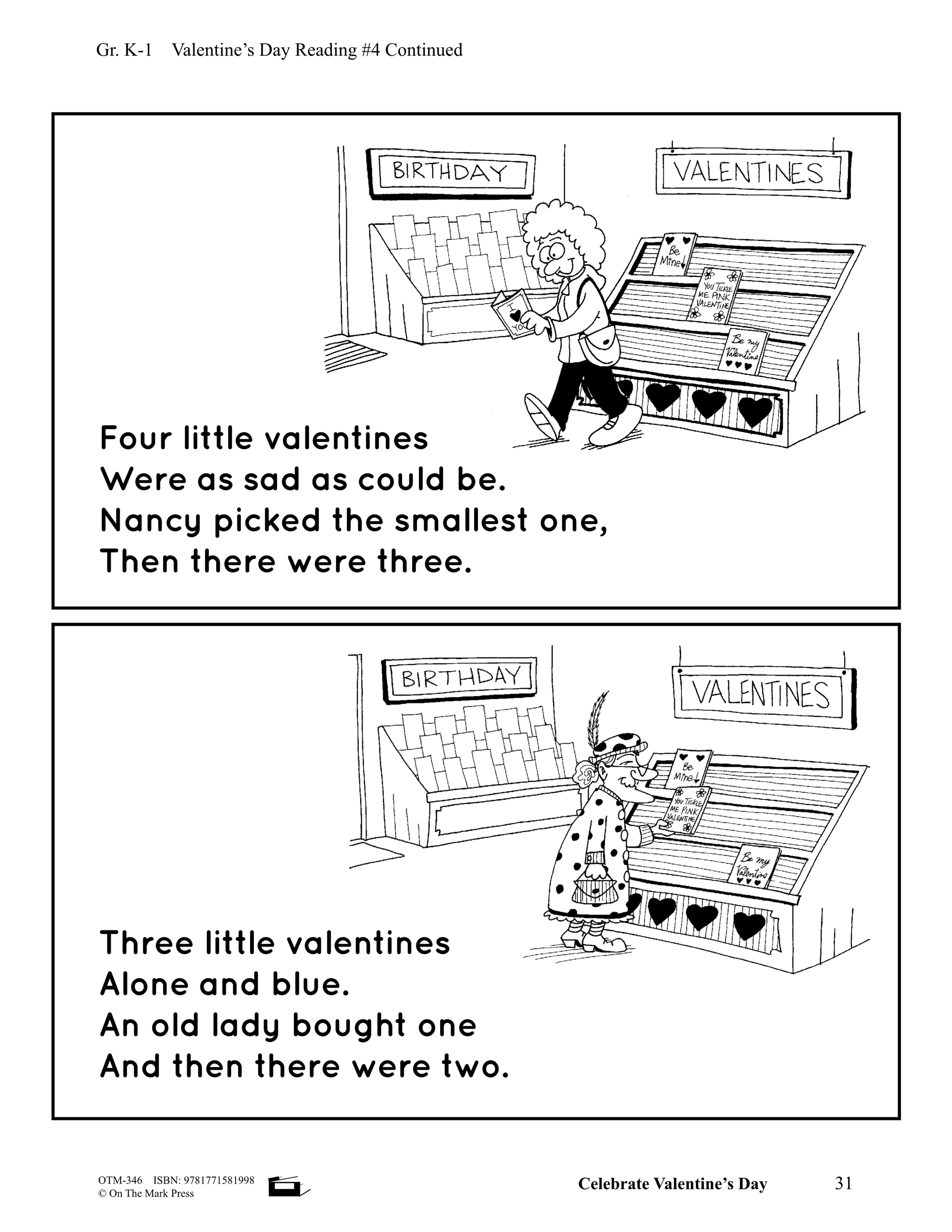 Celebrate Valentine's Day Grades Kindergarten to 3