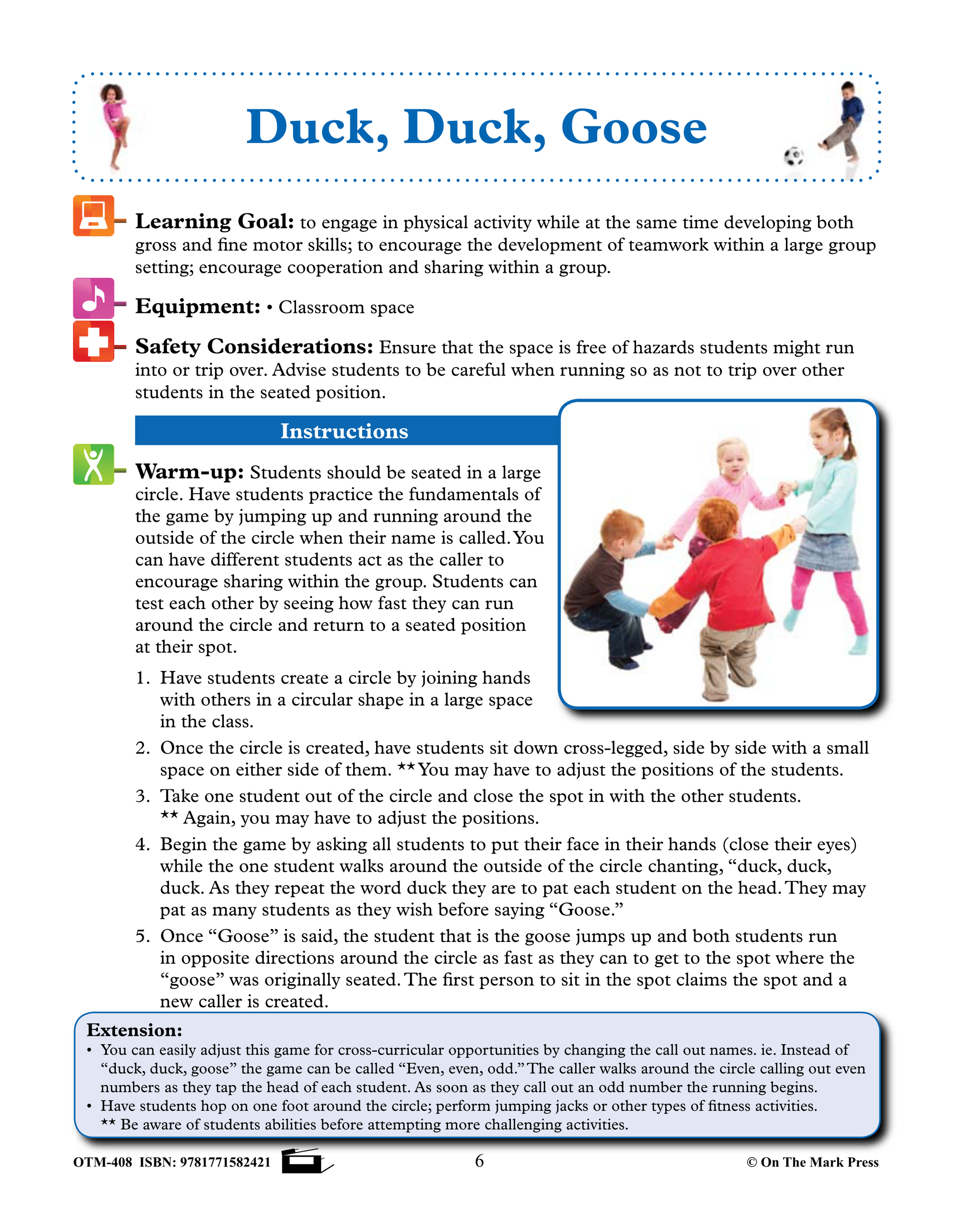 Daily Fitness Activities Grades Kindergarten to 1