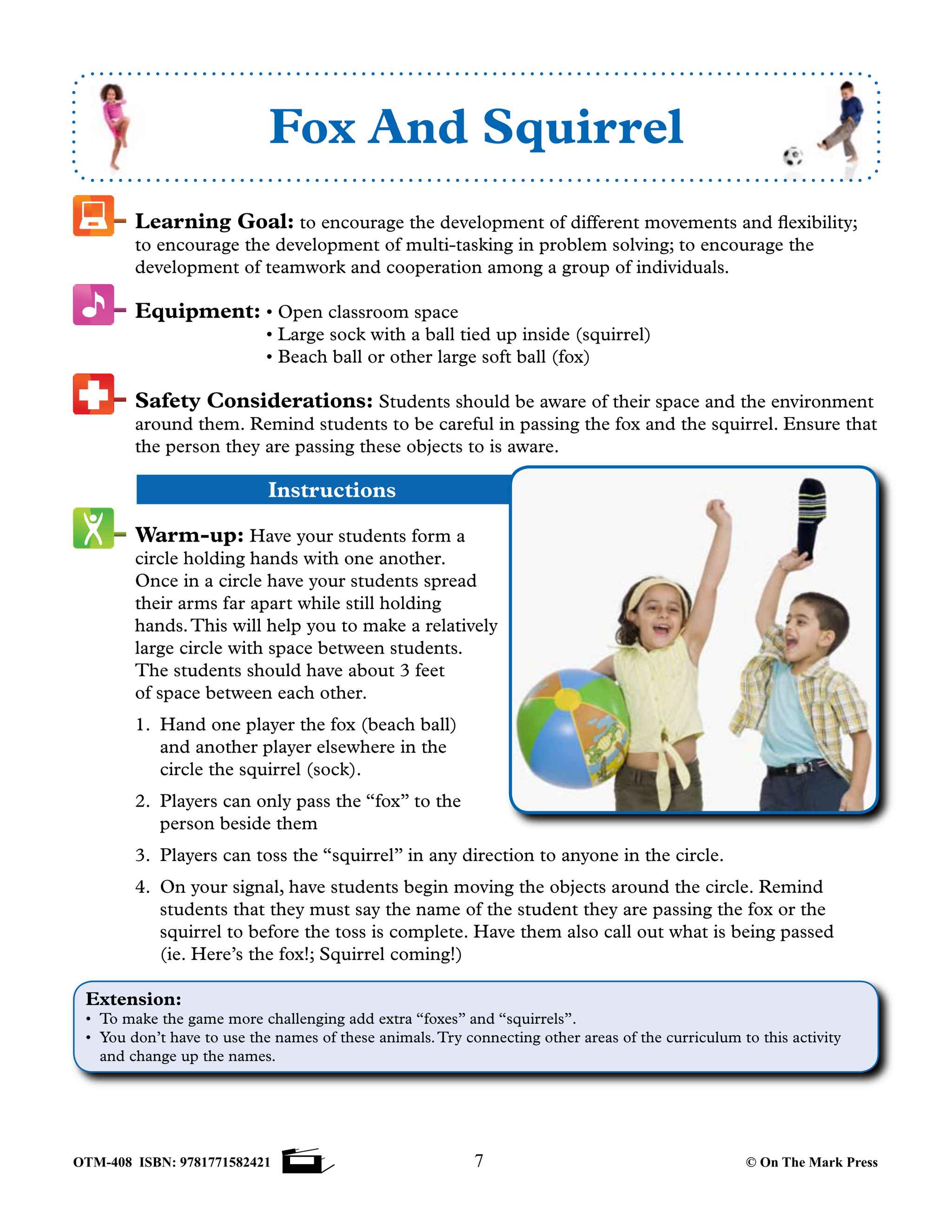 Daily Fitness Activities Grades Kindergarten to 1