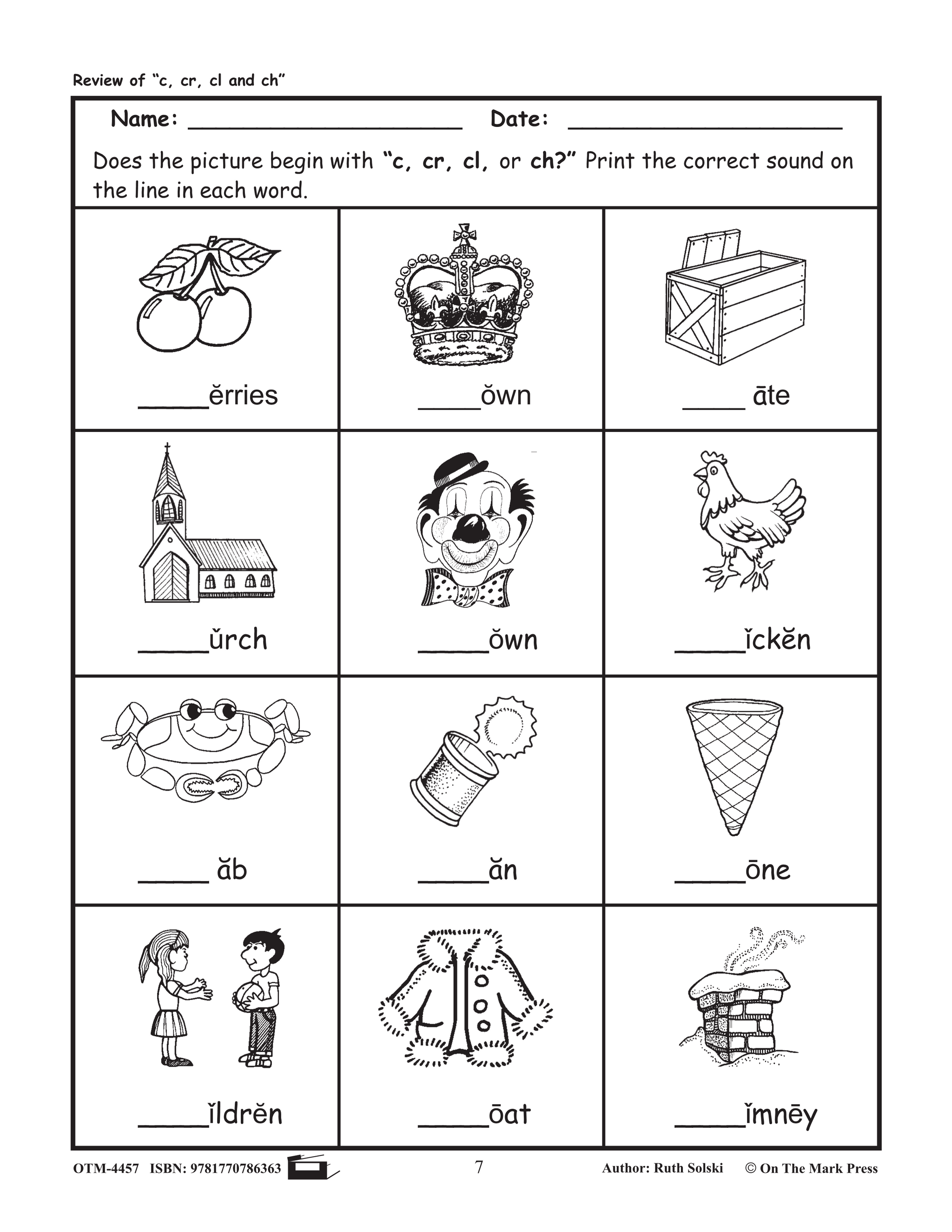 "Ch" Digraph Lesson Plan: Kindergarten - Grade 1