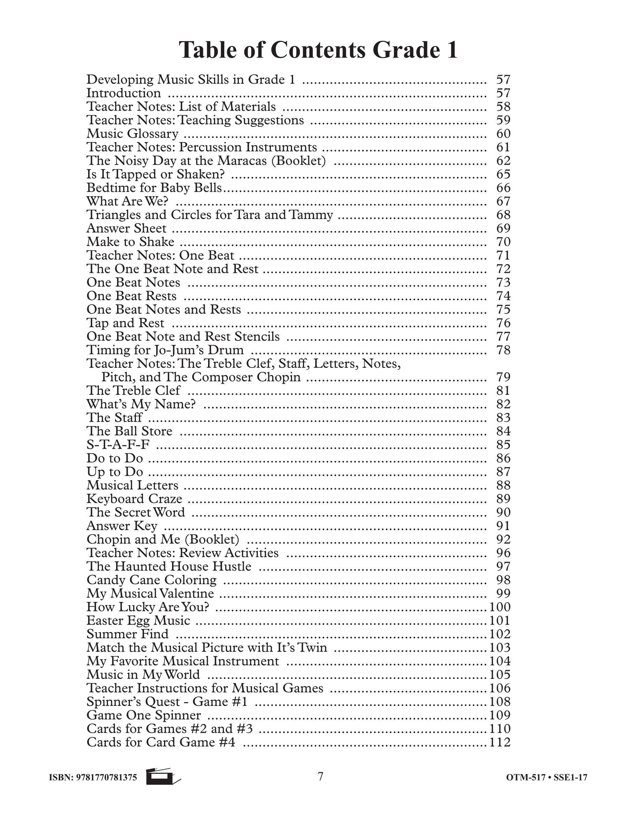 Developing Music Skills Grades Kindergarten to 3