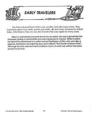 World Explorers: History of the Ages Grades 4-6