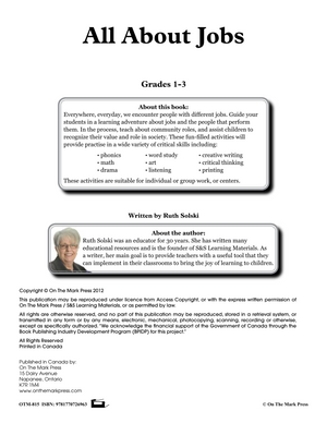All About Jobs/Careers Grades 1-3