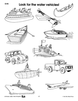 Ways We Travel Grades Preschool to Kingergarten