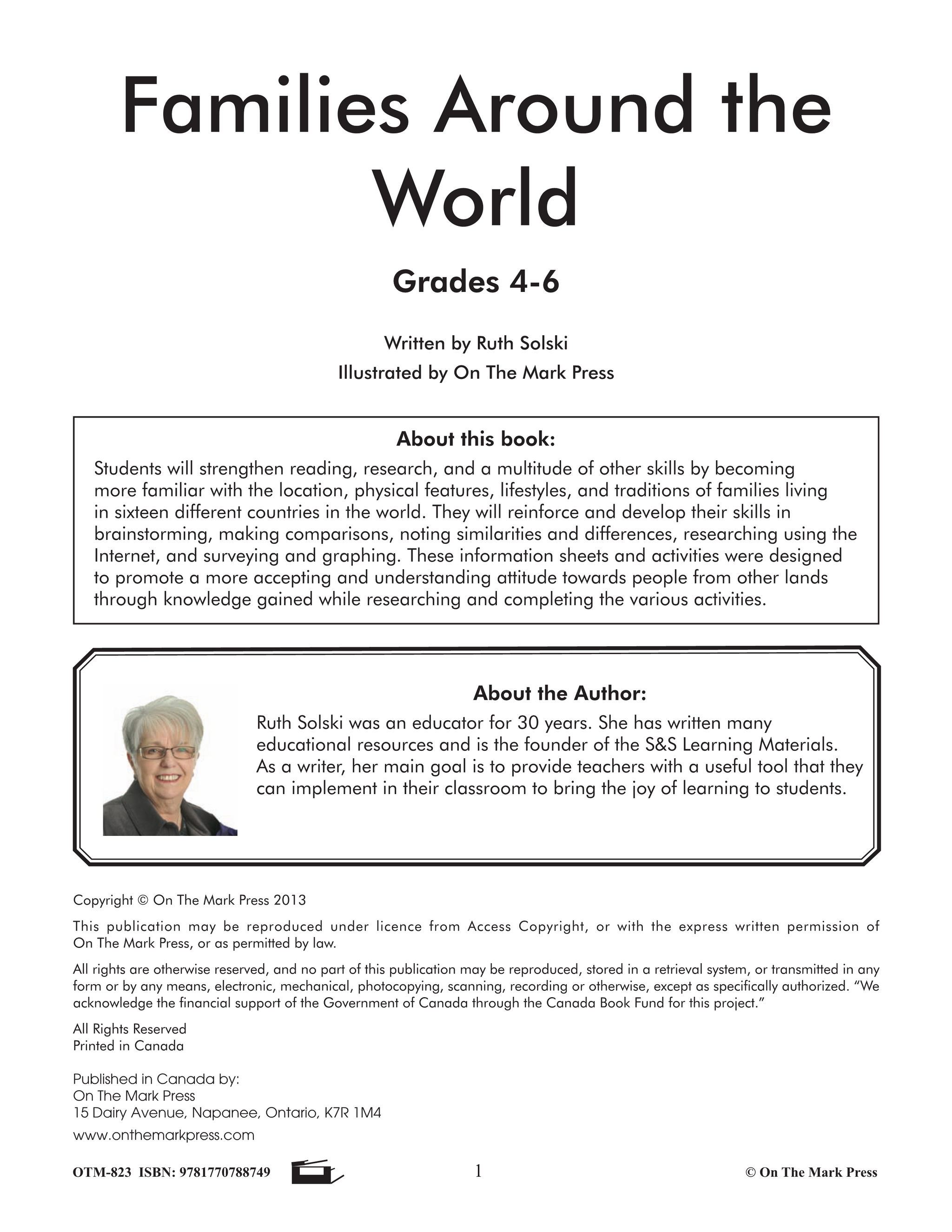 Families Around the World Grades 4-6 - 16 Countries