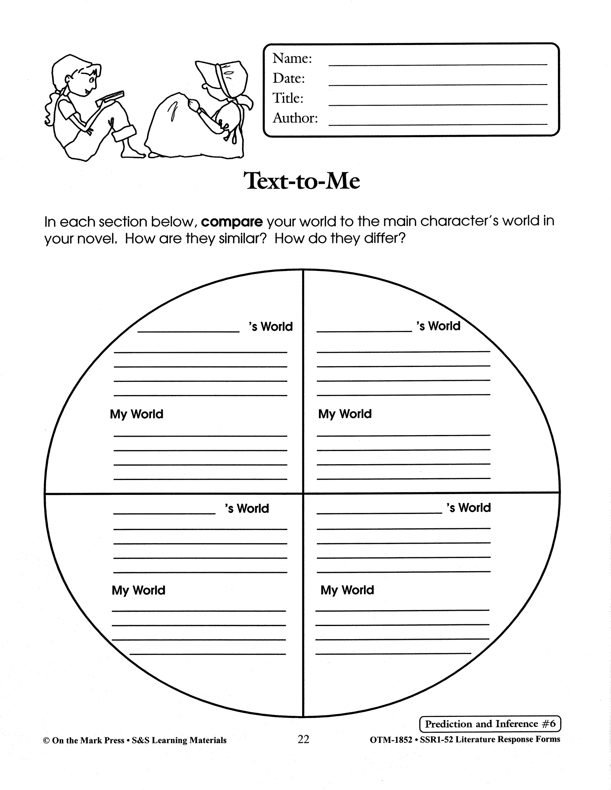 Prediction & Inference Literature Response Activities Grades 4-6