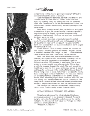 Fiction Reading Comprehension Activities For Boys Grade 8