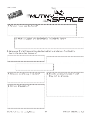 Fiction Reading Comprehension Activities For Boys Grade 8