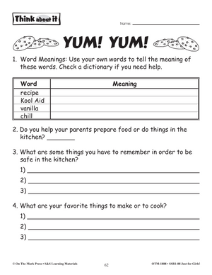 Reading Comprehension Activities For Girls: Non-Fiction Grade 2