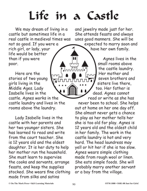 Reading Comprehension Activities For Girls: Non-Fiction Grade 3