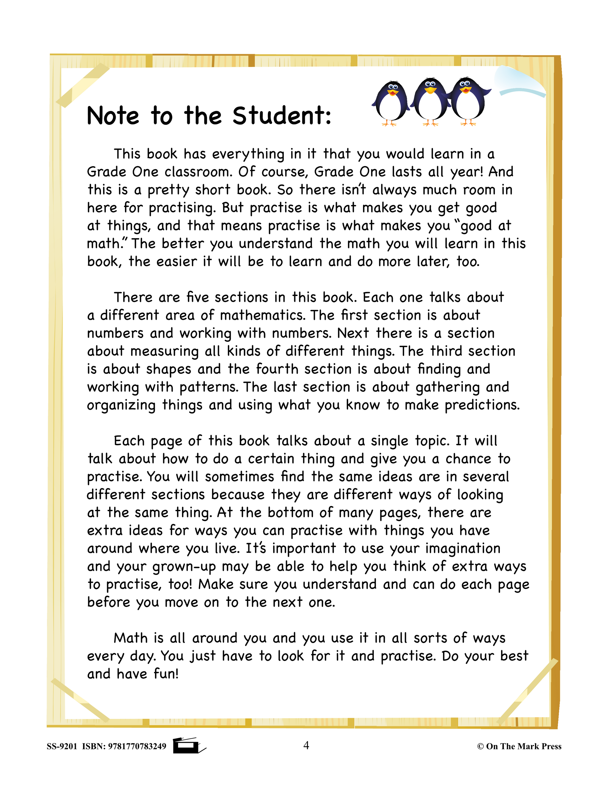 Canadian Math Home Practise Grade 1