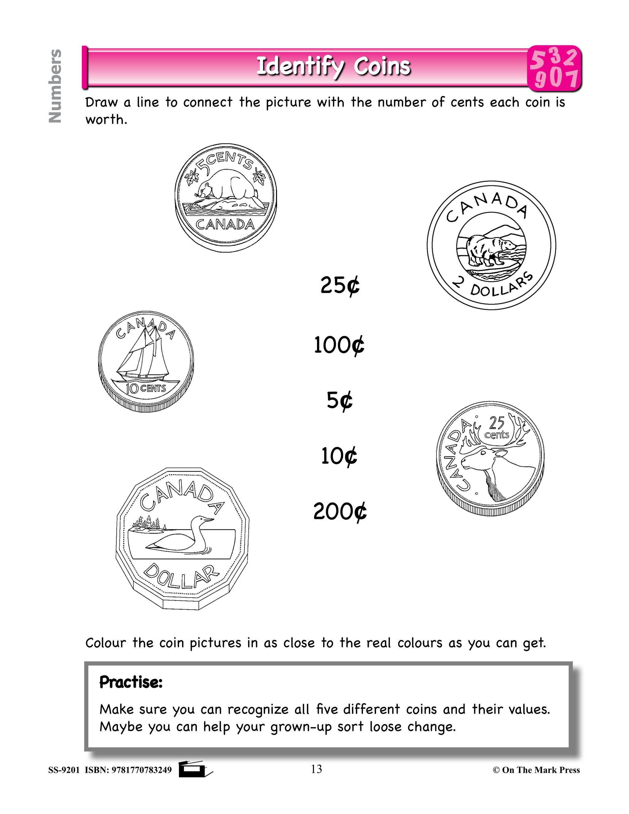 Canadian Math Home Practise Grade 1